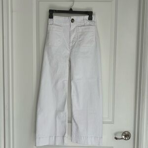 Maeve by Anthropologie the Colette pant in white